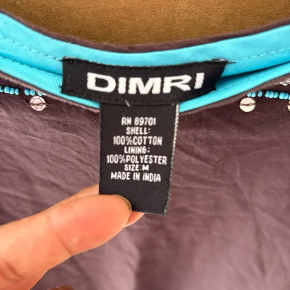 DIMRI Sequined boho gypsy skirt size medium brawn - Picture 4 of 15